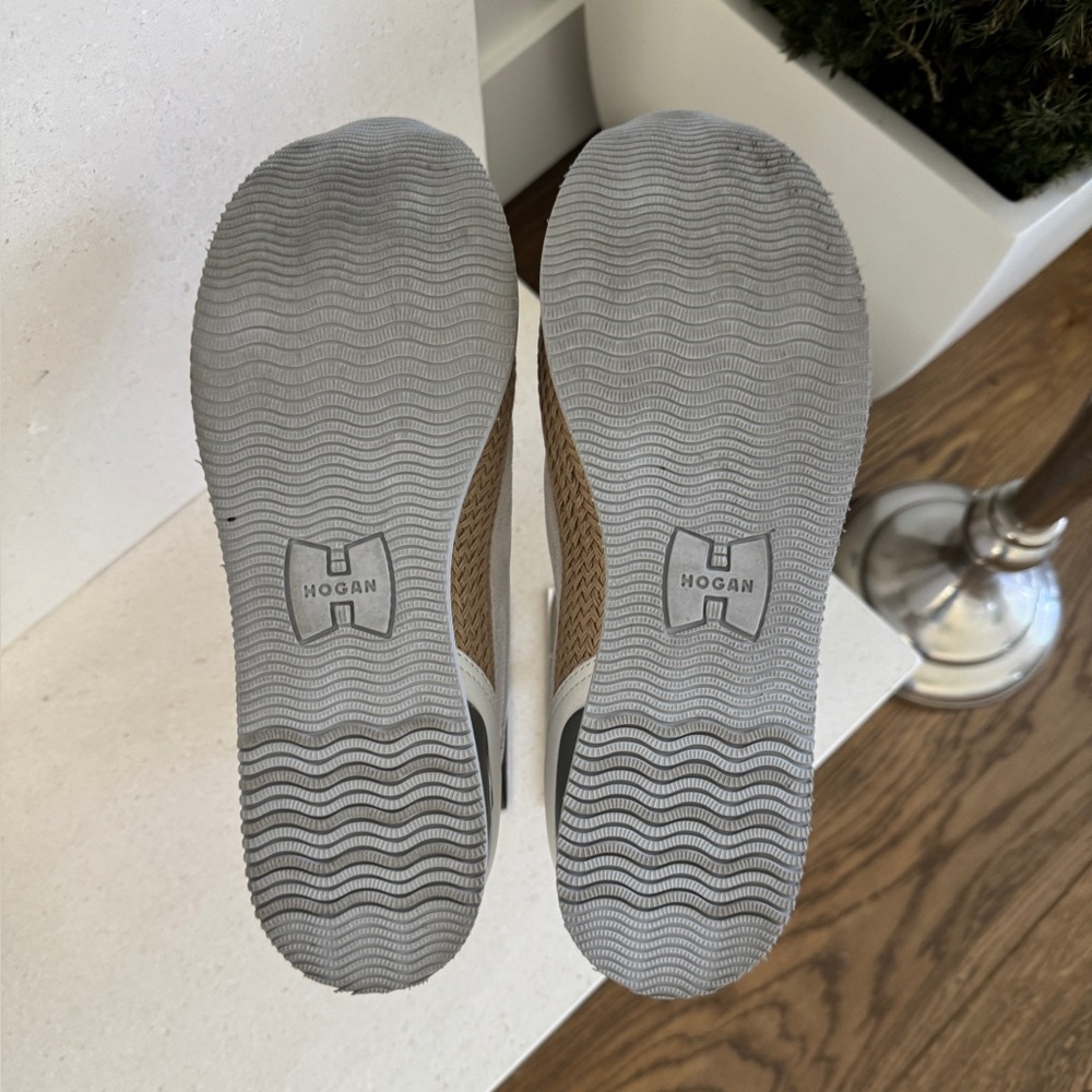 Hogan White and Gray Women's Platform Sneaker Loafers - Size 40.5 - Picture 11 of 11